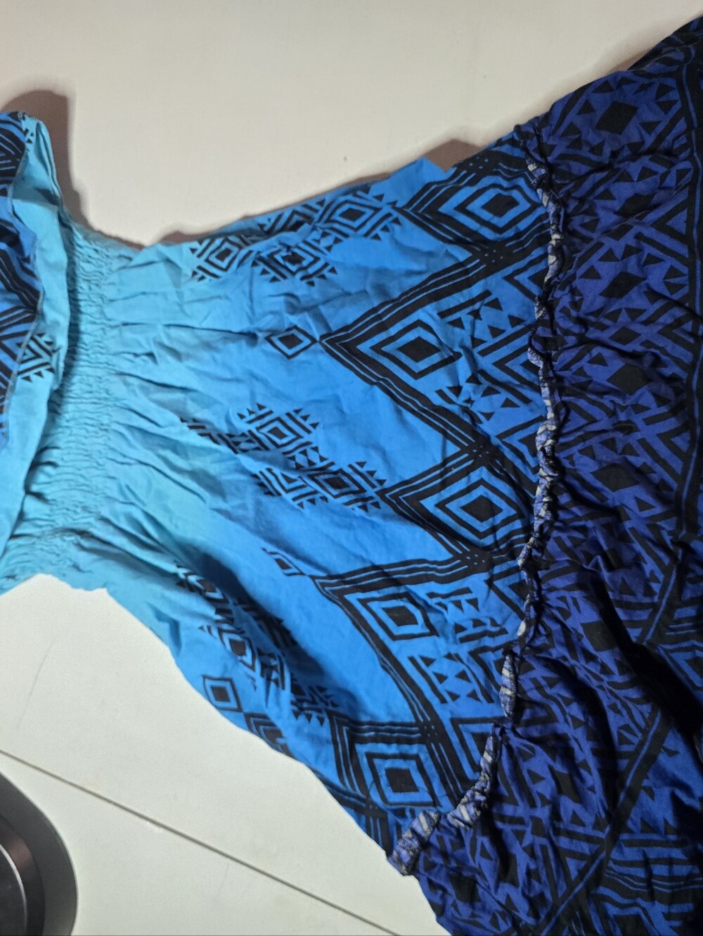 OP Turquoise Blue Elastic Waist Skirt